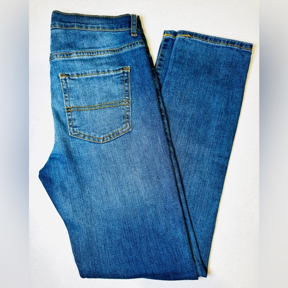 Children’s Place Blue Denim Jeans Stretch Skinny Etroit Youth Size 14 like new! - Picture 6 of 14